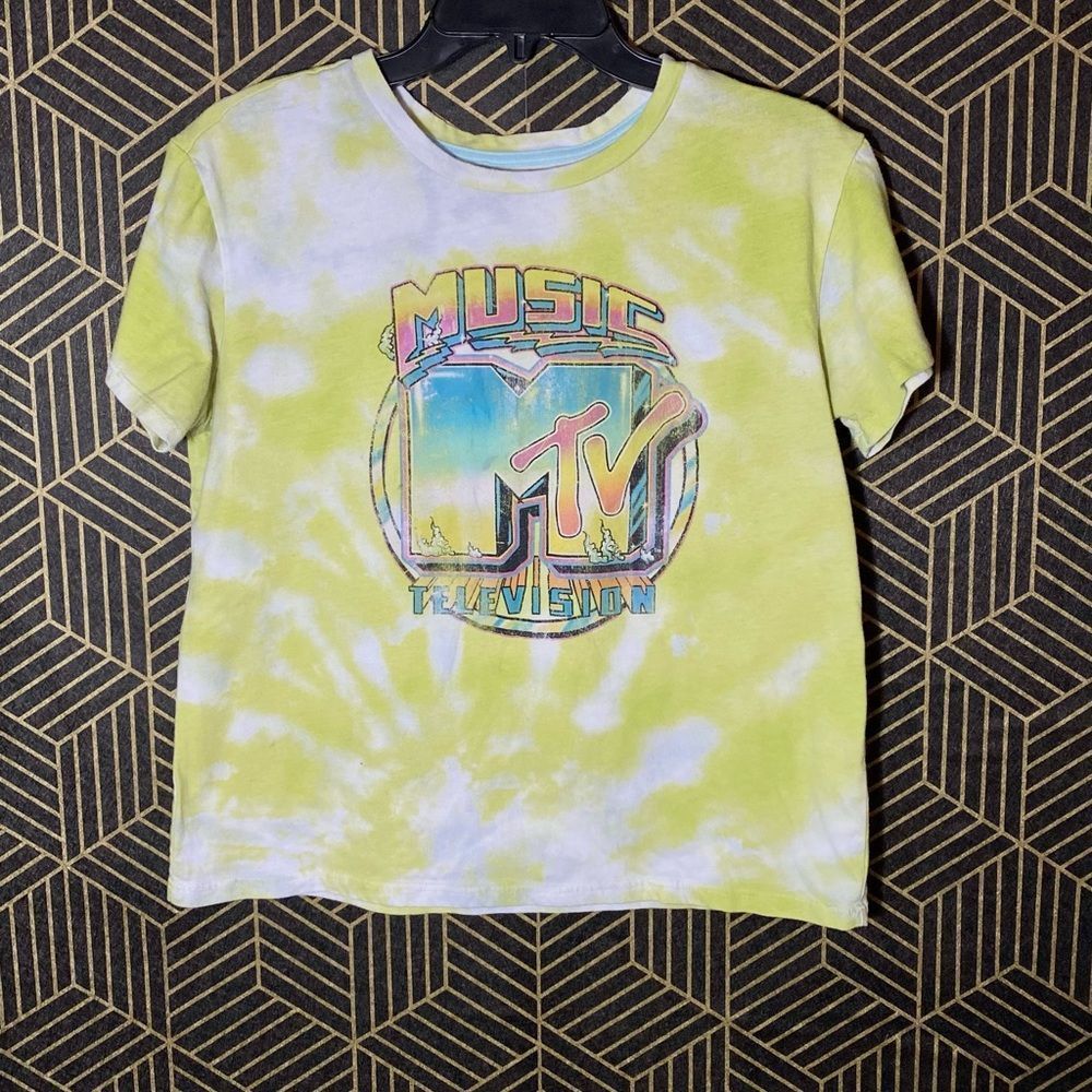 ✨MTV Tie Dye crop top L
